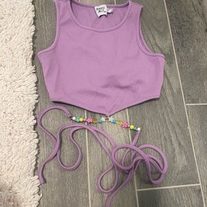 Princess Polly wrap cropped tank top